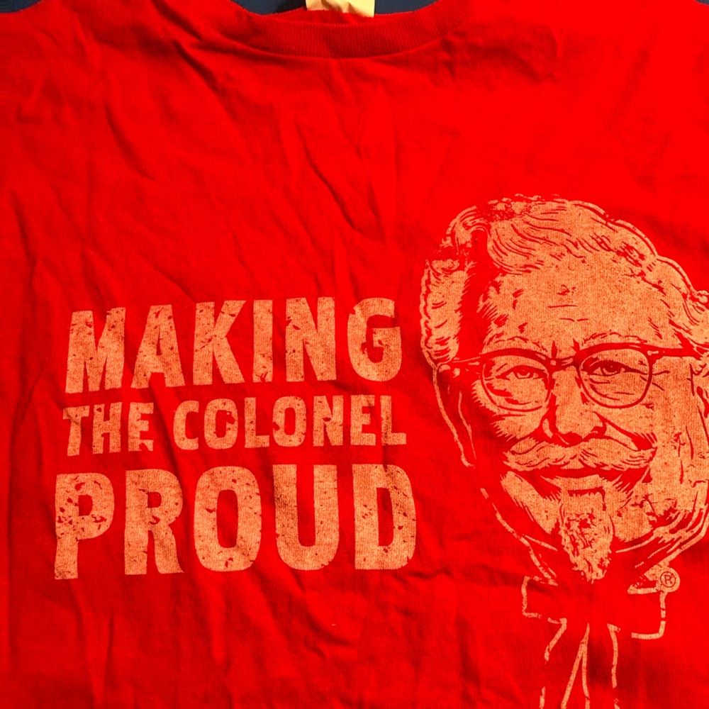 KFC graphic tee double sided